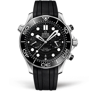 Копия часов Omega Seamaster Diver 300m Co‑Axial Master Chronometer Chronograph 44mm 210.32.44.51.01.001