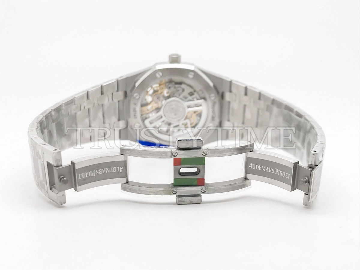 Копия часов Audemars Piguet Royal Oak Jumbo Extra-Thin Openworked 50th Anniversary 16204ST.OO.1240ST.01 Арт.AP-1211