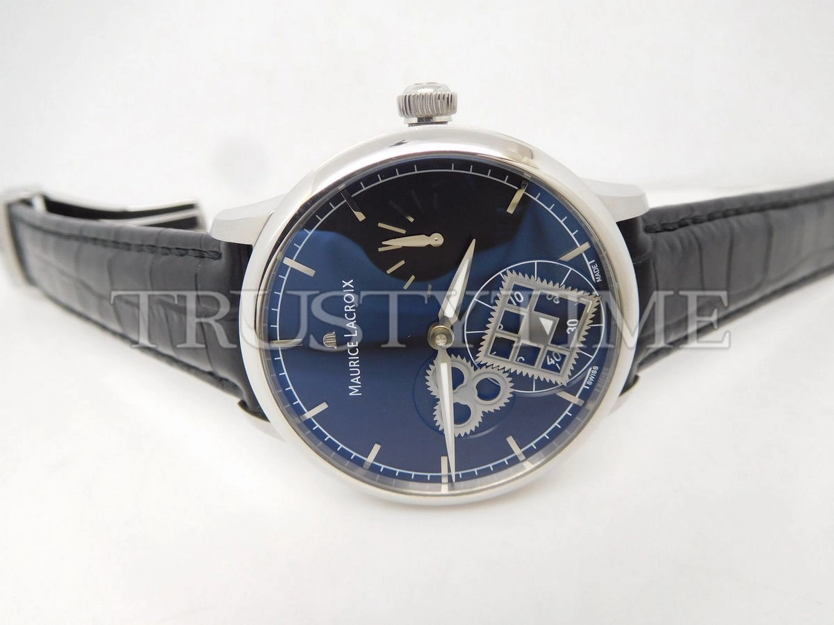 Копия часов Maurice Lacroix Masterpiece Roue Carrée Seconde 43mm MP7158-SS001-301-1