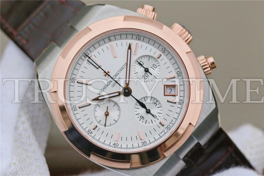 Копия часов Vacheron Constantin Overseas Chronograph 42mm 5500V/000M-B074 Leather