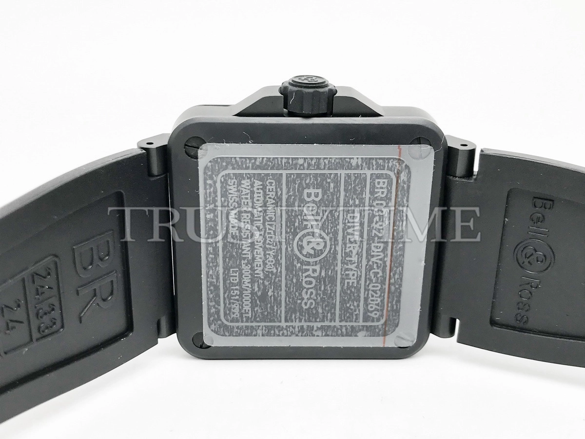 Копия часов Bell & Ross Instruments BR-03 Diver Full Lum Ceramic BR03A-D-LM-CE/SRB
