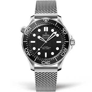 Копия часов Omega Seamaster Diver 300 Co-axial Master Chronometer 42mm 210.30.42.20.01.010 Арт.OM-1025