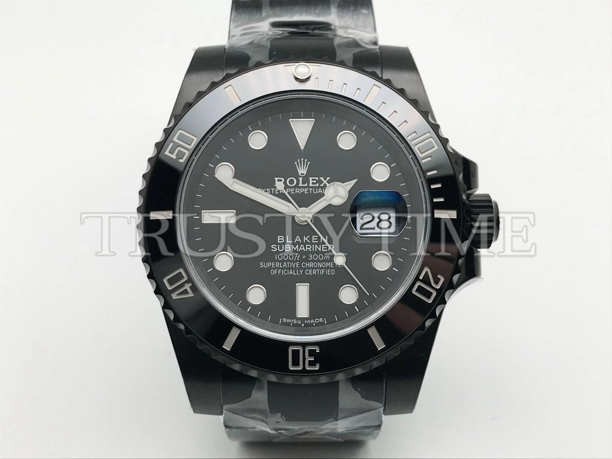 Копия часов Rolex Submariner Blaken 40mm