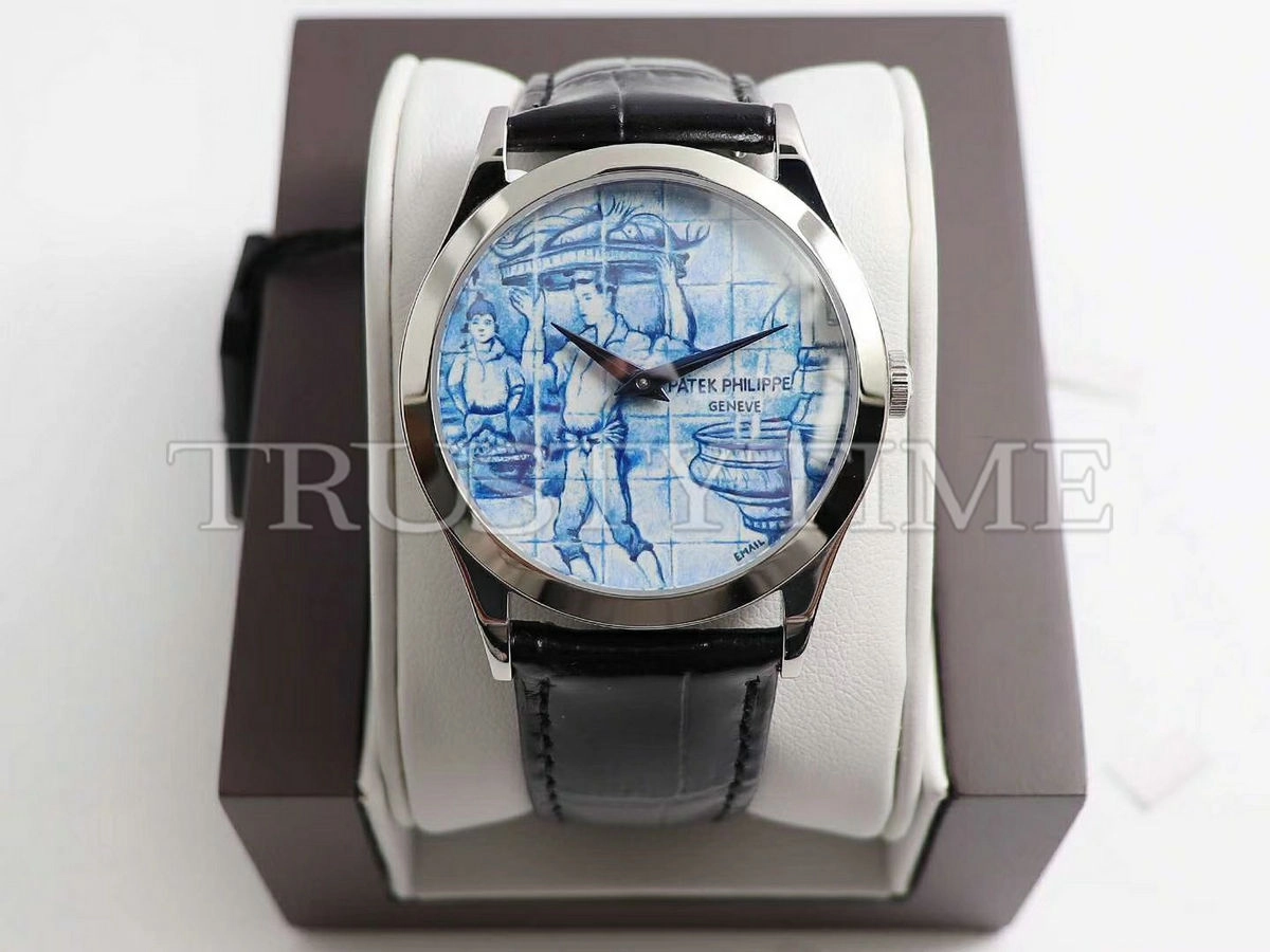 Копия часов Patek Philippe Calatrava Azulejos 38,5 mm 5089G-061