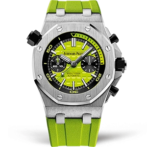 Копия часов Audemars Piguet Royal Oak Offshore Diver Chronograph Green 26703ST.OO.A038CA.01