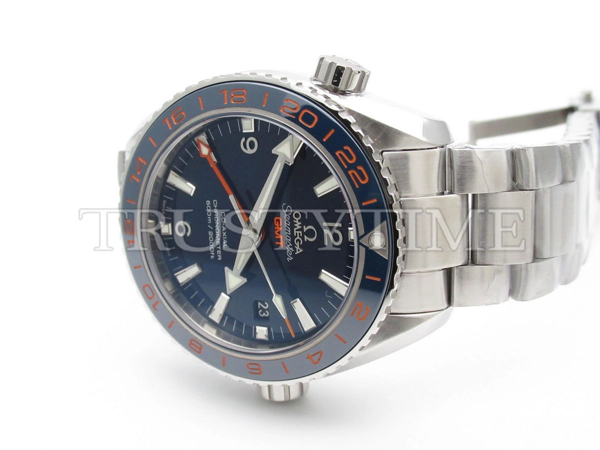Копия часов Omega Seamaster Planet Ocean 600m Co‑Axial Master Chronometer GMT GoodPlanet 43.5mm 232.30.44.22.03.001