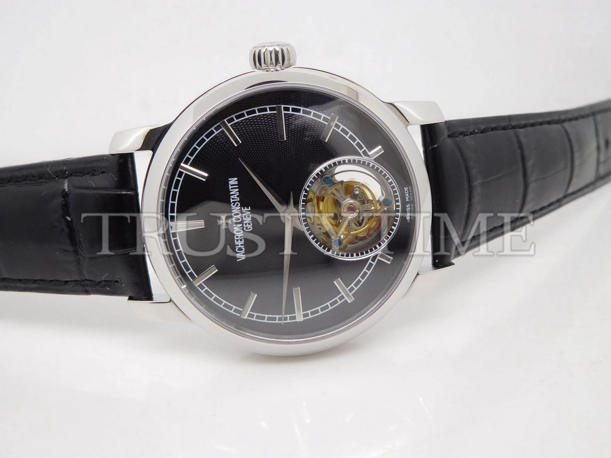 Копия часов Vacheron Constantin Traditionnelle Tourbillon 44mm 6500T/000P-B100