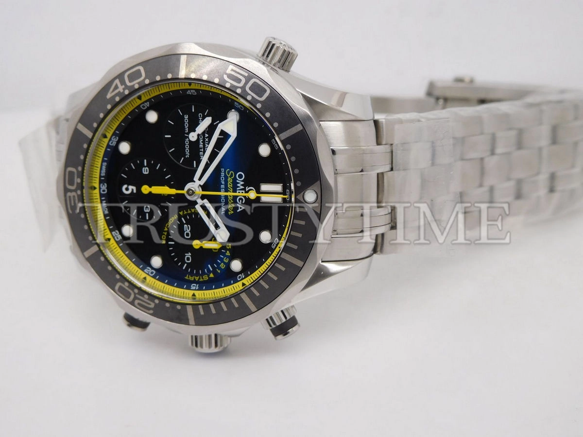 Копия часов Omega Seamaster Diver 300m Co‑Axial Chronometer Chronograph 44mm 212.30.44.50.01.002