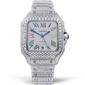 Копия часов Cartier Santos De Cartier 40 WSSA0018 Diamonds Арт. CR-0928