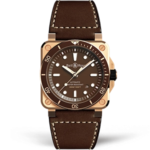 Копия часов Bell & Ross BR 03-92 Diver Brown Bronze BR0392-D-BR-BR/SCA
