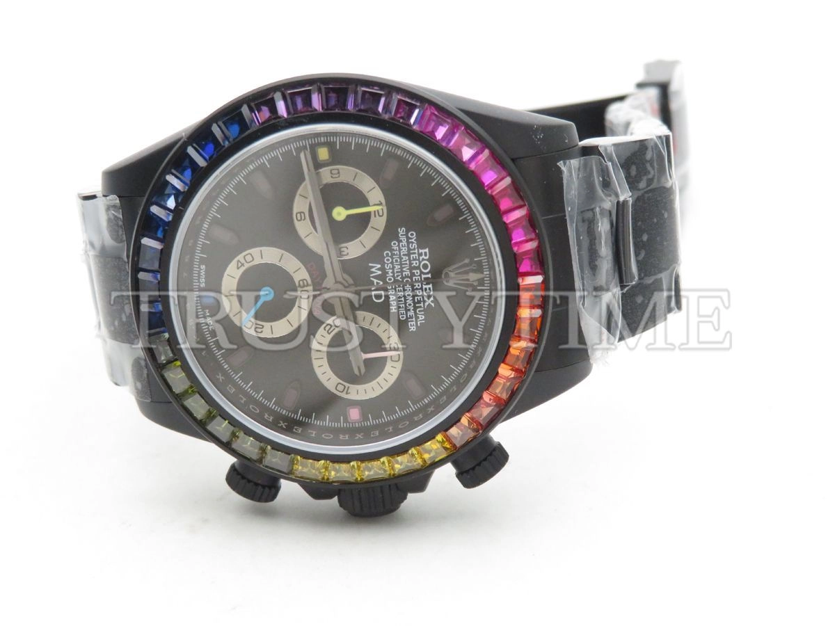 Копия часов Rolex Cosmograph Daytona Blaken MAD Rainbow
