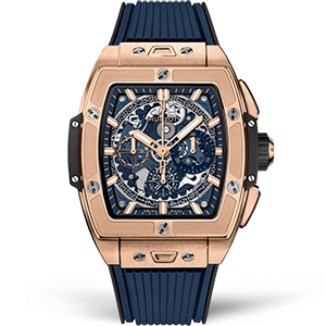 Копия часов Hublot Spirit Of Big Bang King Gold Blue Ceramic 42 642.OX.7180.RX
