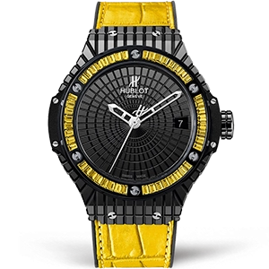 Копия часов Hublot Big Bang Tutti Frutti Yellow Caviar 41mm 346.CD.1800.LR.1915