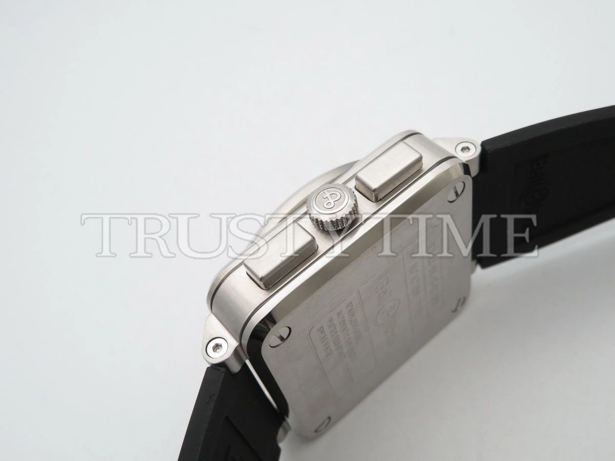 Копия часов Bell & Ross BR 03-94 Steel Chronograph BR0394-BL-SI/SCA