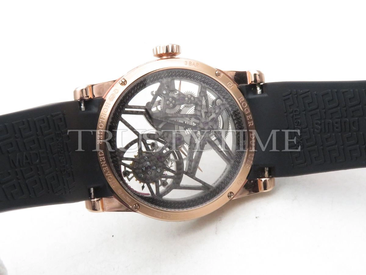 Копия часов Roger Dubuis Excalibur Skeleton Flying Tourbillon Red
