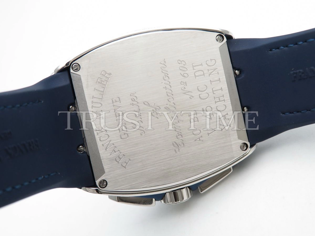 Копия часов Franck Muller Vanguard Chronograph V 45 CC DT YACHTING D NBR CD (BL) (AC) BL.DIAM AC