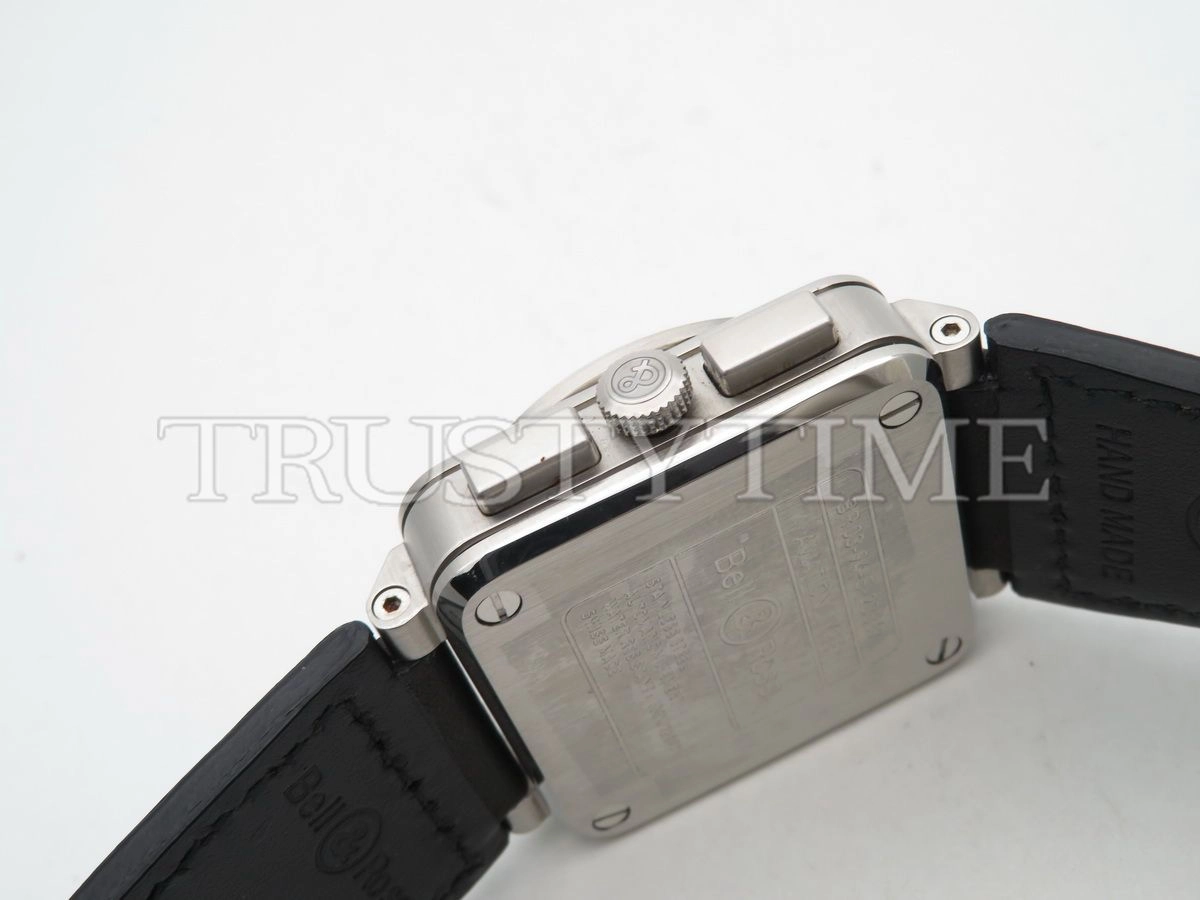 Копия часов Bell & Ross BR 03-94 Black Steel Chronograph BR0394-BLC-ST/SCA