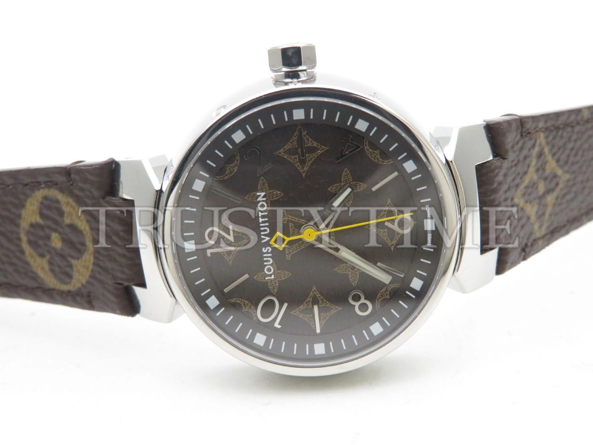 Копия часов Louis Vuitton Tambour Monogram 39mm QBBB97