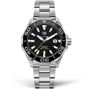 Копия часов Tag Heuer Aquaracer Calibre 5 43mm WAY201A.BA0927