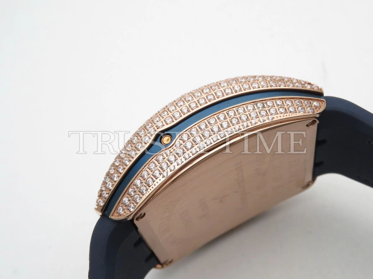 Копия часов Franck Muller Vanguard Chronograph V 45 CC DT YACHTING D NBR CD (BL) (5N) BL.DIAM 5N