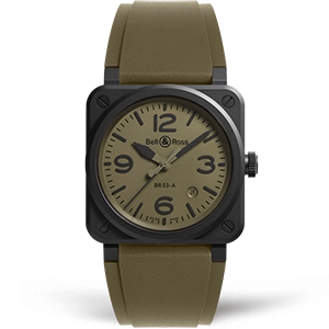 Копия часов Bell & Ross Instruments BR-03 Military Ceramic BR03A-MIL-CE/SRB