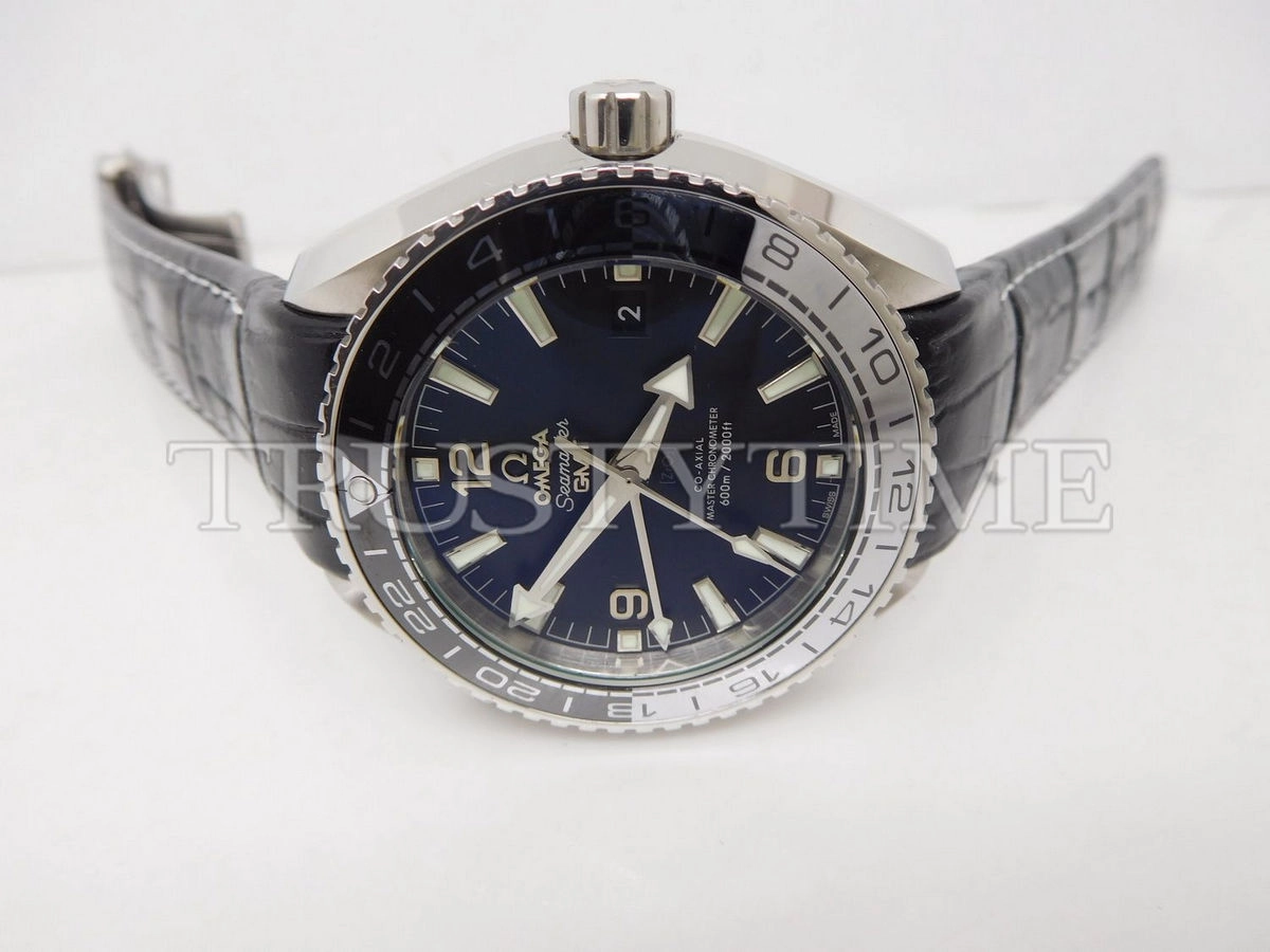 Копия часов Omega Seamaster Planet Ocean 600m Co‑Axial Master Chronometer GMT 43.5mm 215.33.44.22.01.001
