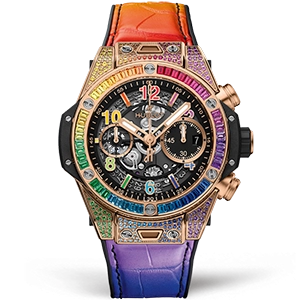 Копия часов Hublot Big Bang Unico King Gold Rainbow 42mm 441.OX.1118.LR.0999