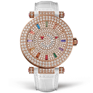 Копия часов Franck Muller Ladies Collection Round Double Mystery 42-DM-COL-DRM-D-2R-CD