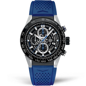 Копия часов Tag Heuer Carrera Calibre HEUER 01 Chronograph 45mm CAR2A1T.FT6052
