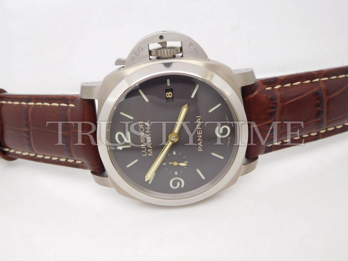 Копия часов Panerai Luminor 1950 Marina 3 Days Automatic Titanio 44mm PAM00351