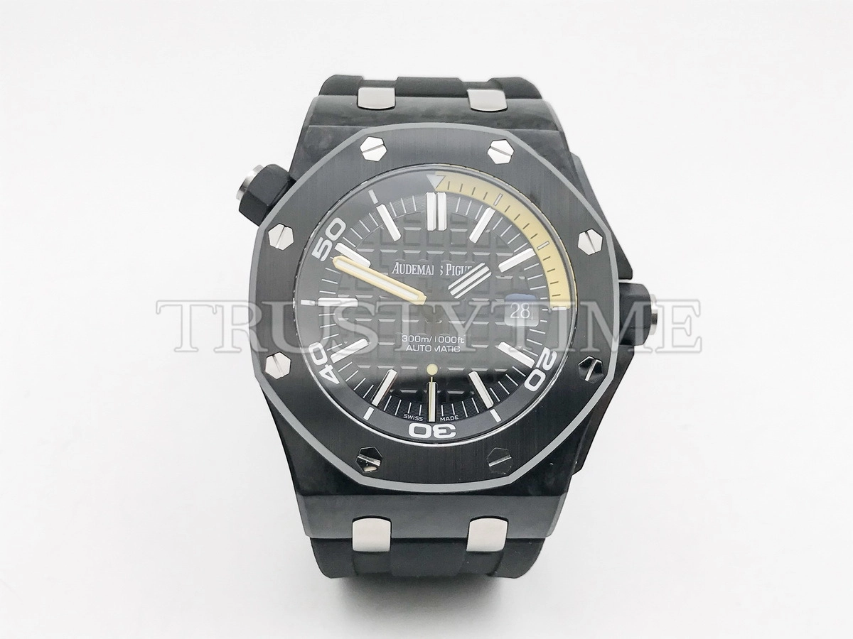 Копия часов Audemars Piguet Royal Oak Offshore Diver Forged Carbon 15706AU.OO.A002CA.01