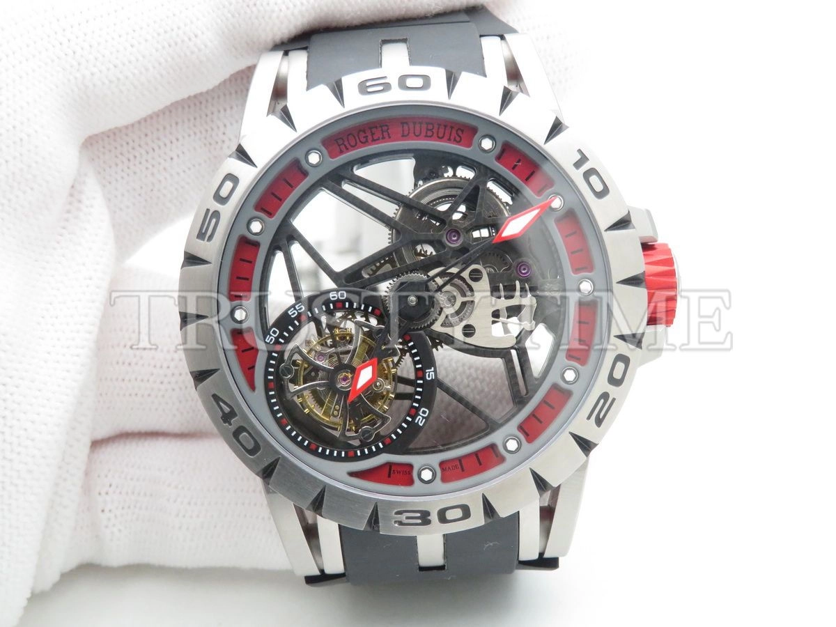 Копия часов Roger Dubuis Excalibur Spider Skeleton Flying Tourbillon 45mm RDDBEX0545