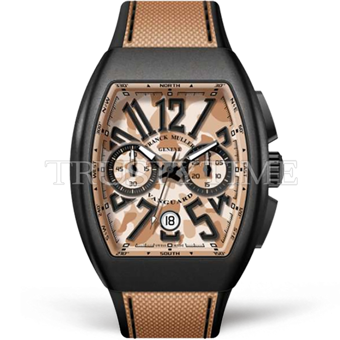 Реплика часов Franck Muller Vanguard Camouflage Chronograph V45-CC-DT-CAMOU-TTNRMC-SB Арт.FM-0684 Копия часов Franck Muller Vanguard Camouflage Chronograph V45-CC-DT-CAMOU-TTNRMC-SB Арт.FM-0684
