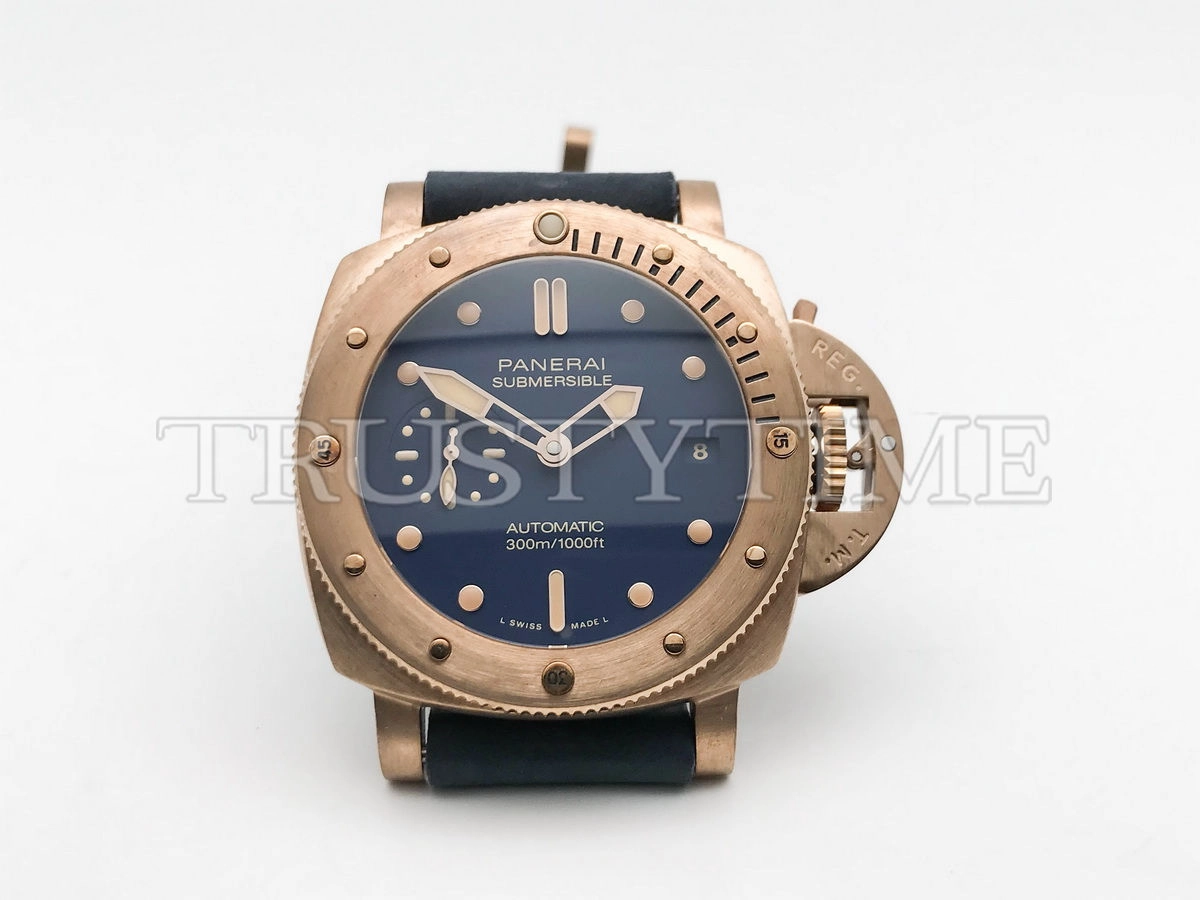 Копия часов Panerai Submersible Bronzo Blu Abisso 42mm PAM01074
