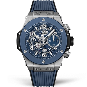 Копия часов Hublot Big Bang Unico Titanium Blue Ceramic 42mm 441.NL.5171.RX