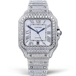 Копия часов Cartier Santos De Cartier 40 WSSA0018 Diamonds Арт. CR-0926