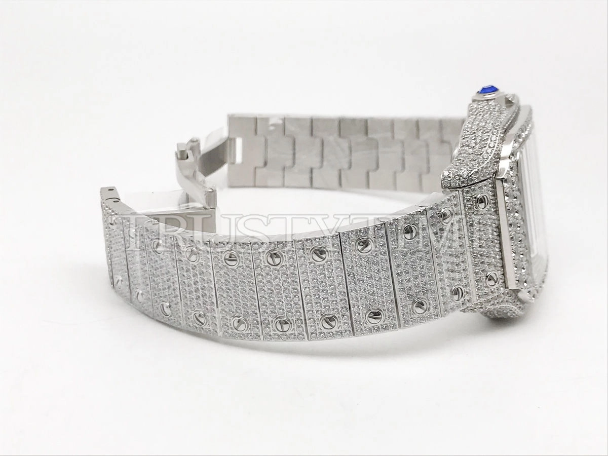 Копия часов Cartier Santos De Cartier 40 WSSA0018 Diamonds Арт. CR-0926