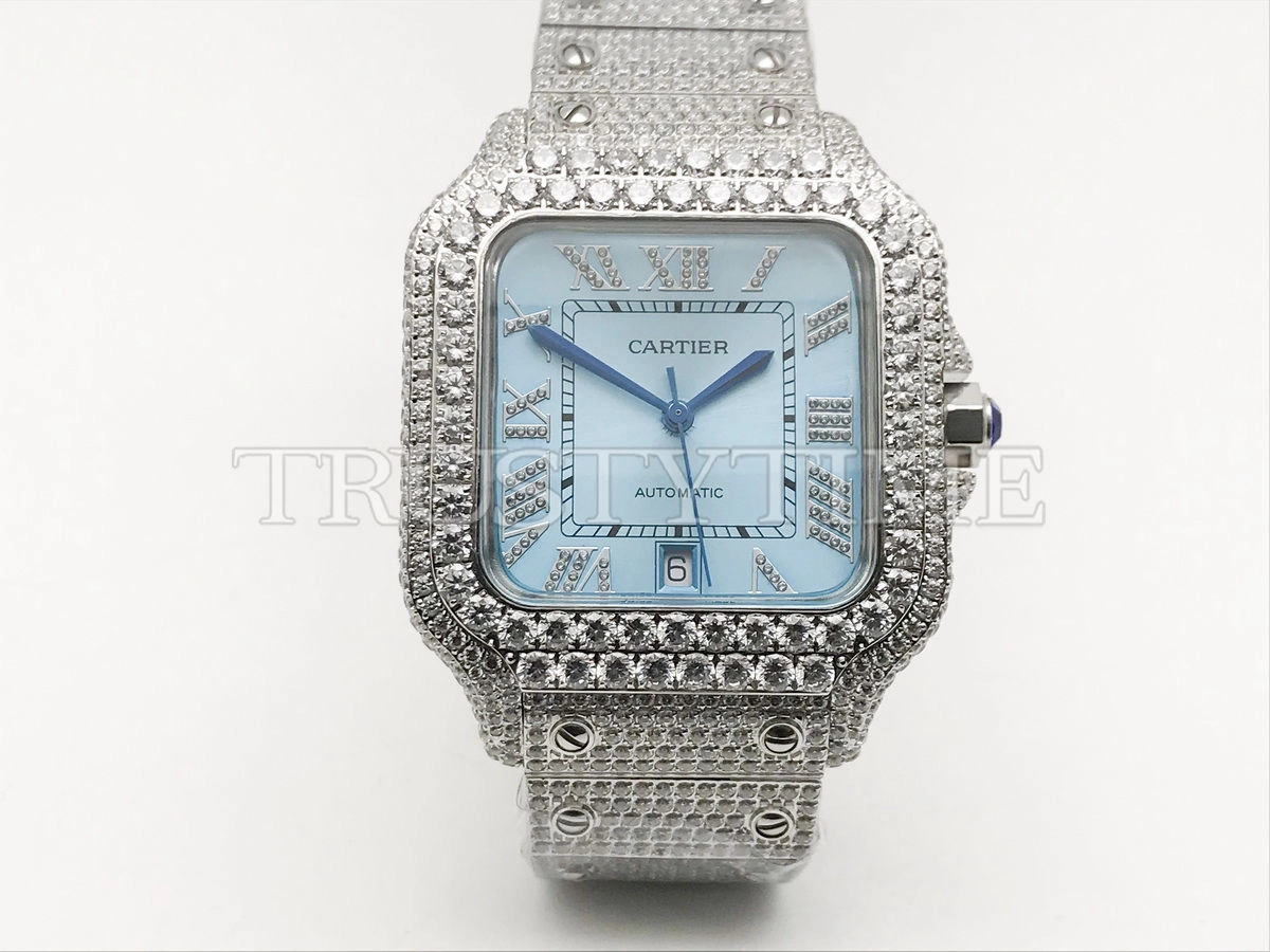Копия часов Cartier Santos De Cartier 40 WSSA0018 Diamonds Арт. CR-0930