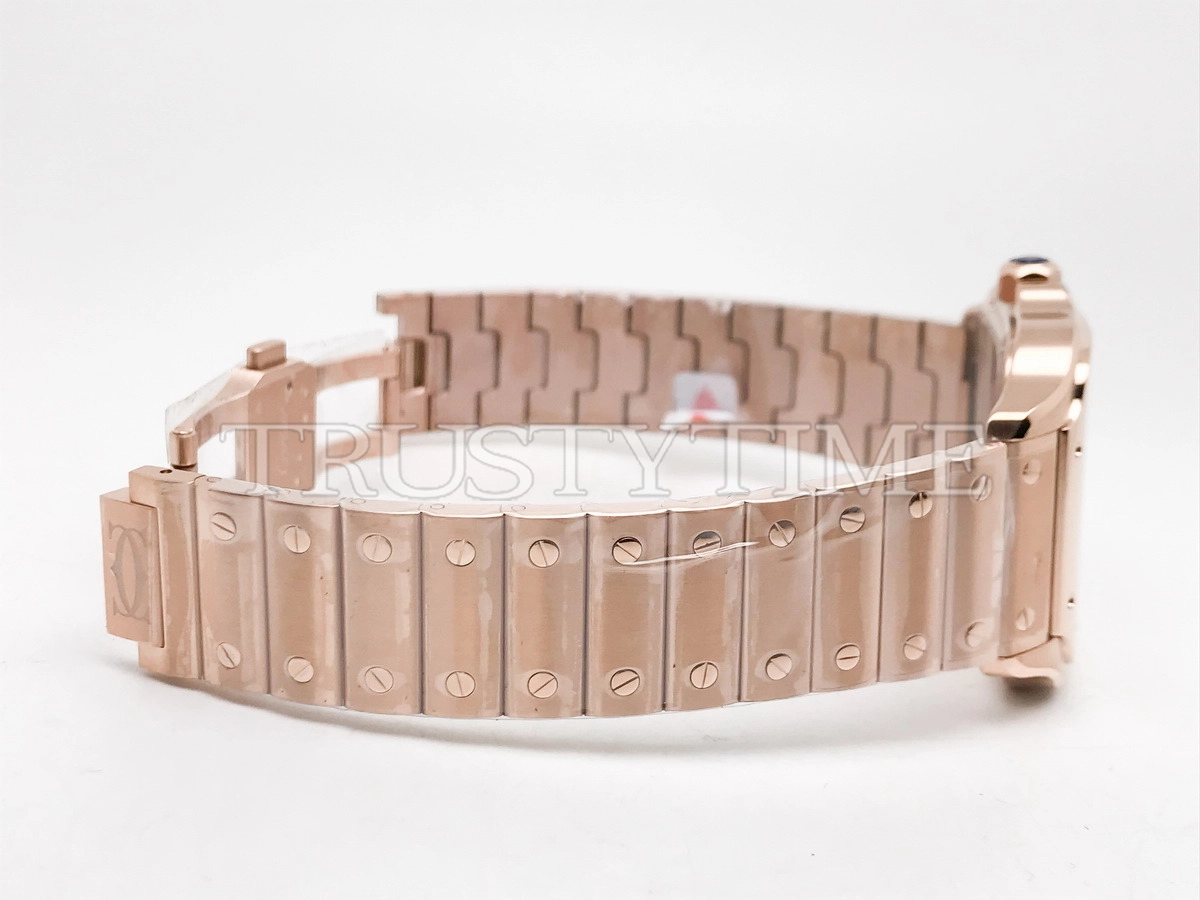 Копия часов Cartier Santos de Cartier Large Skeleton 40mm WHSA0016