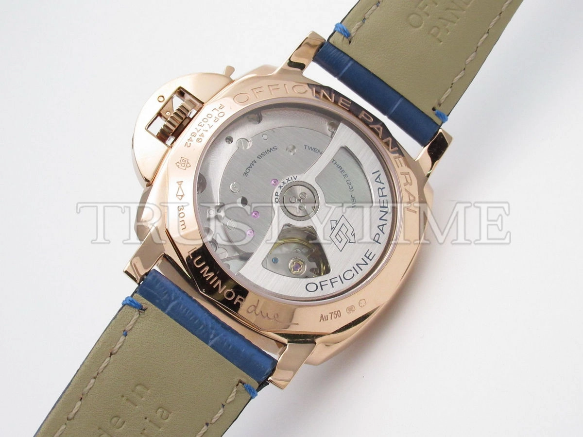 Копия часов Panerai Luminor Due 3 Days Automatic Oro Rosso 38 mm PAM00756