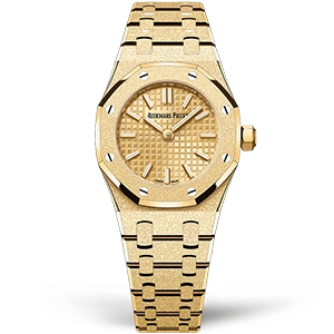 Копия часов Audemars Piguet Royal Oak Mini Frosted Gold Quartz 67630BA.GG.1312BA.01-C