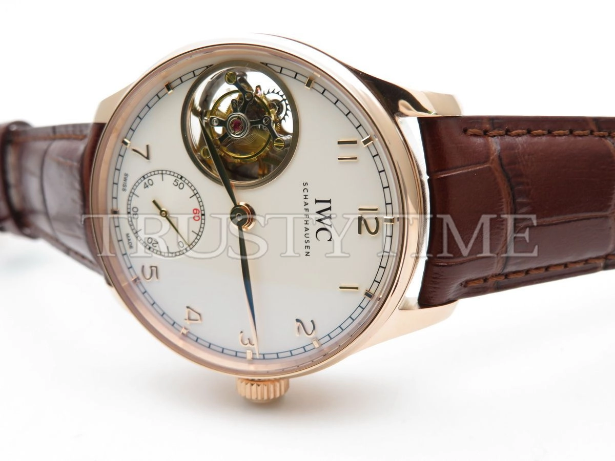 Копия часов IWC Portugieser Tourbillon Hand-Wound Red Gold 43mm IW546302
