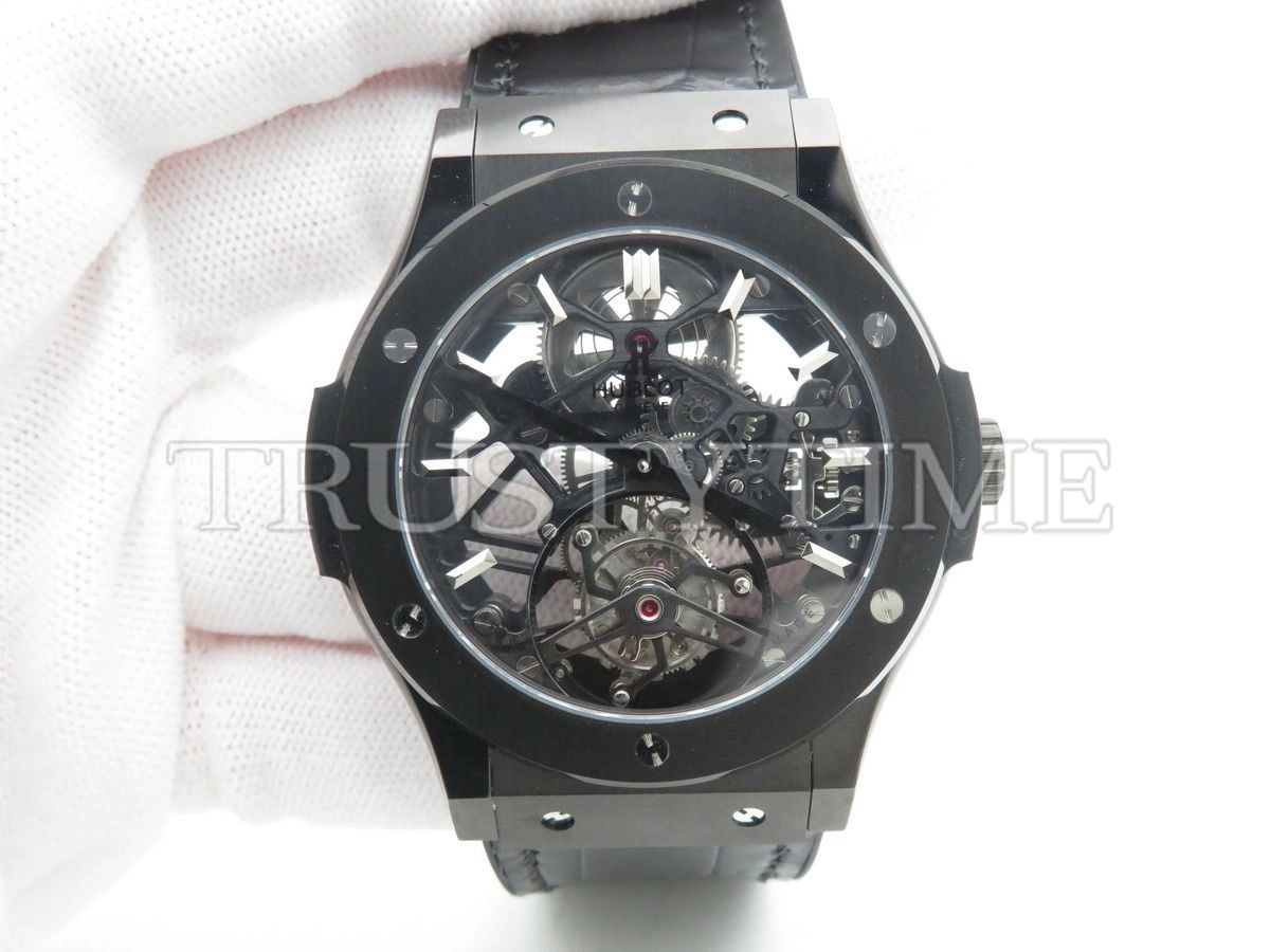 Копия часов Hublot Classic Fusion Tourbillon 45mm 505.CM.0140.LR