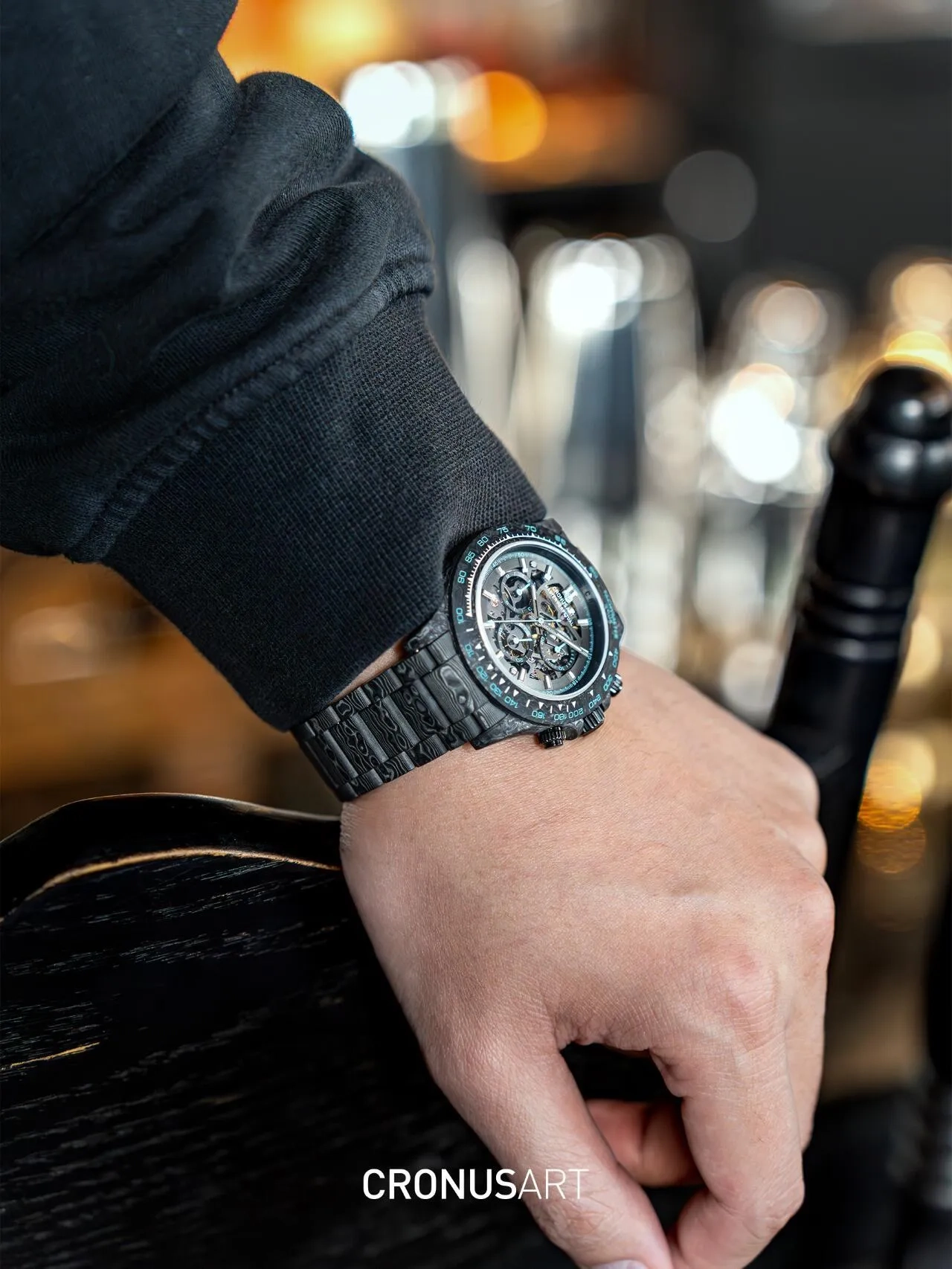 Часы CronusArt NTPT Carbon Fiber Watch Limited edition CM016-027