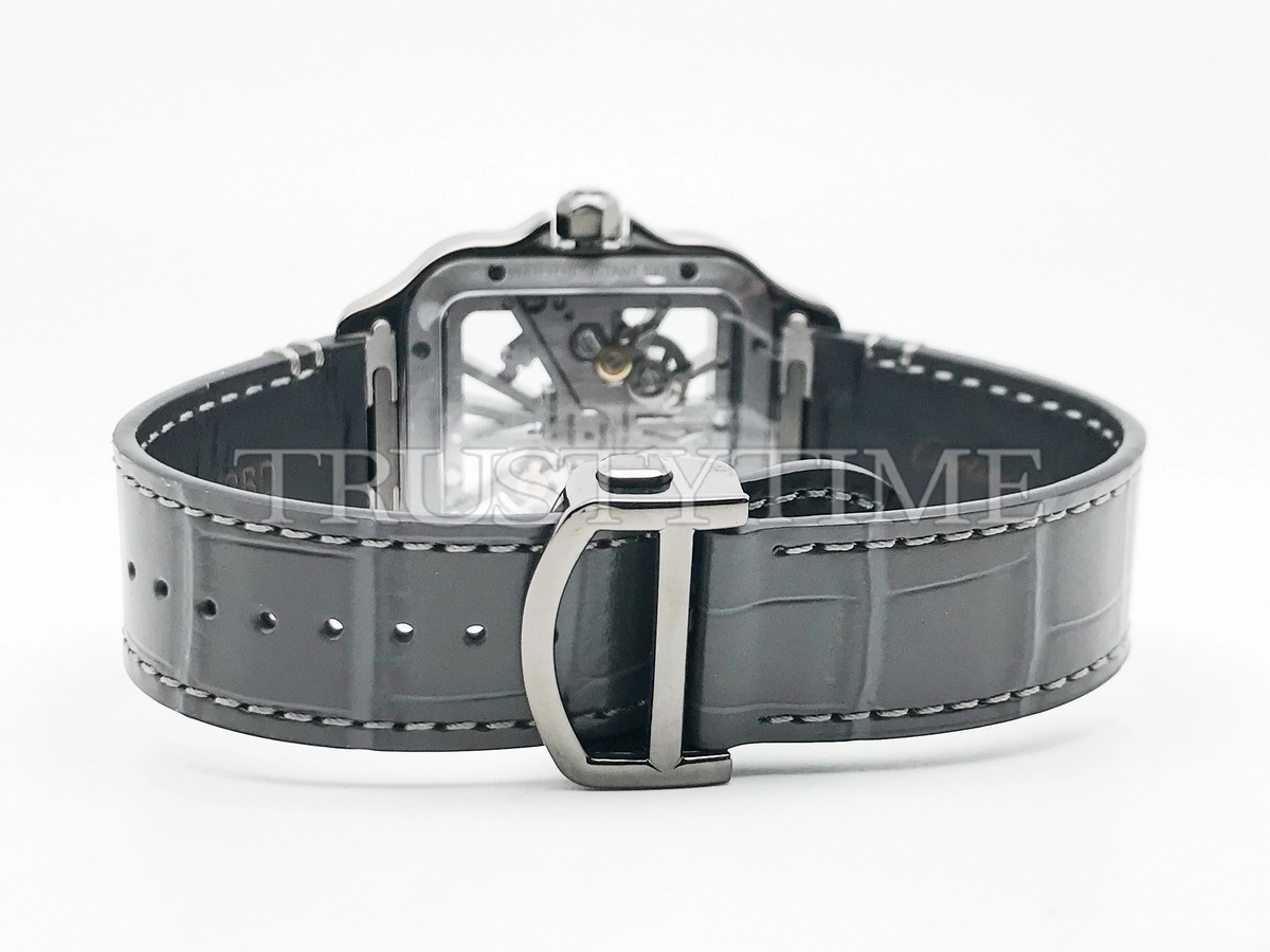 Копия часов Cartier Santos de Cartier Large Skeleton 40mm WHSA0009