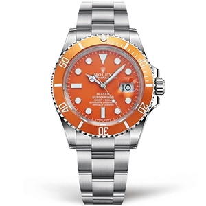 Копия часов Rolex Submariner Blaken Orange 40mm 116610LN