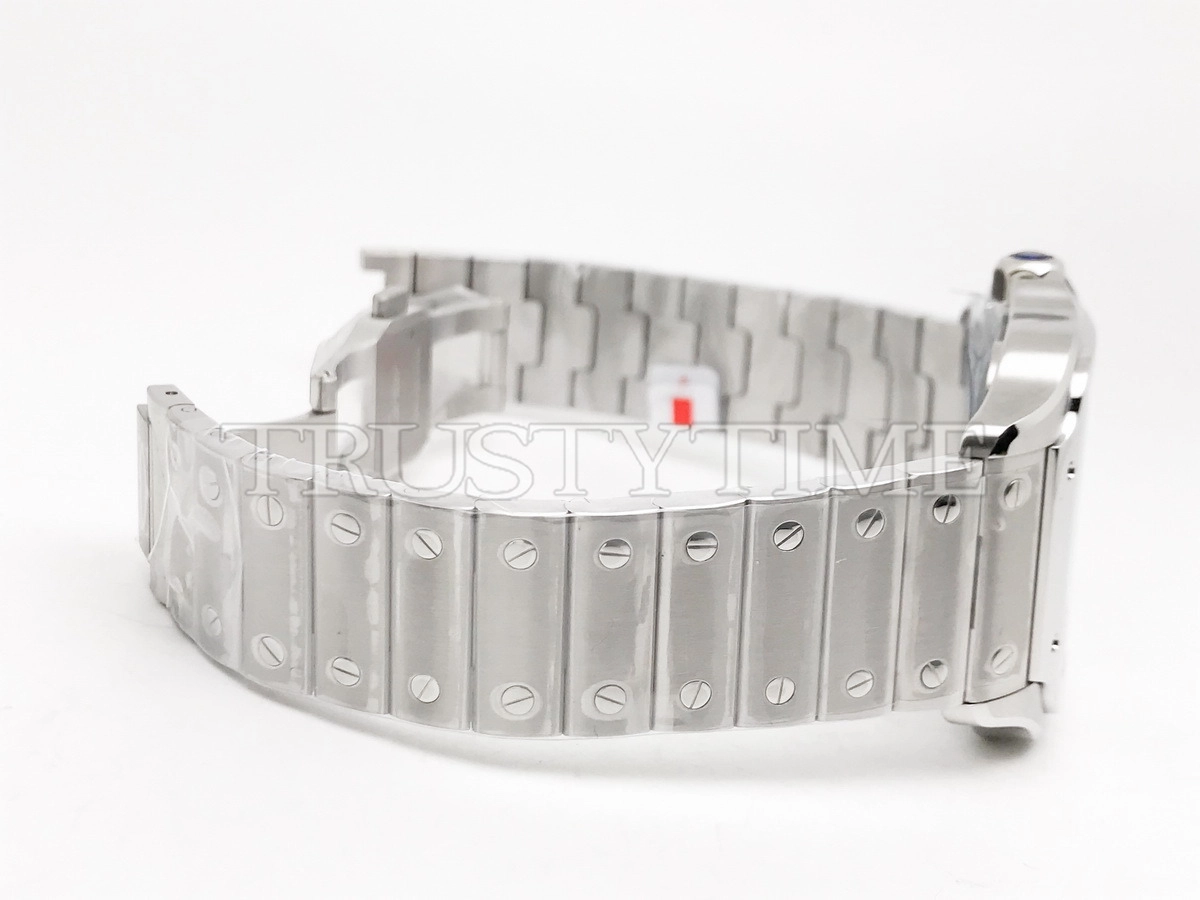 Копия часов Cartier Santos de Cartier Large Skeleton 40mm WHSA0019