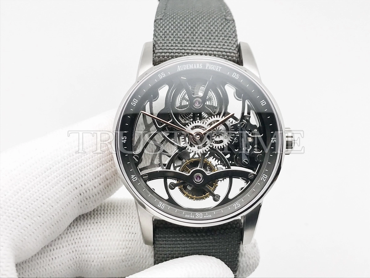 Копия часов Audemars Piguet Royal Oak Tourbillon Openworked 26600CR.OO.D009KB.01