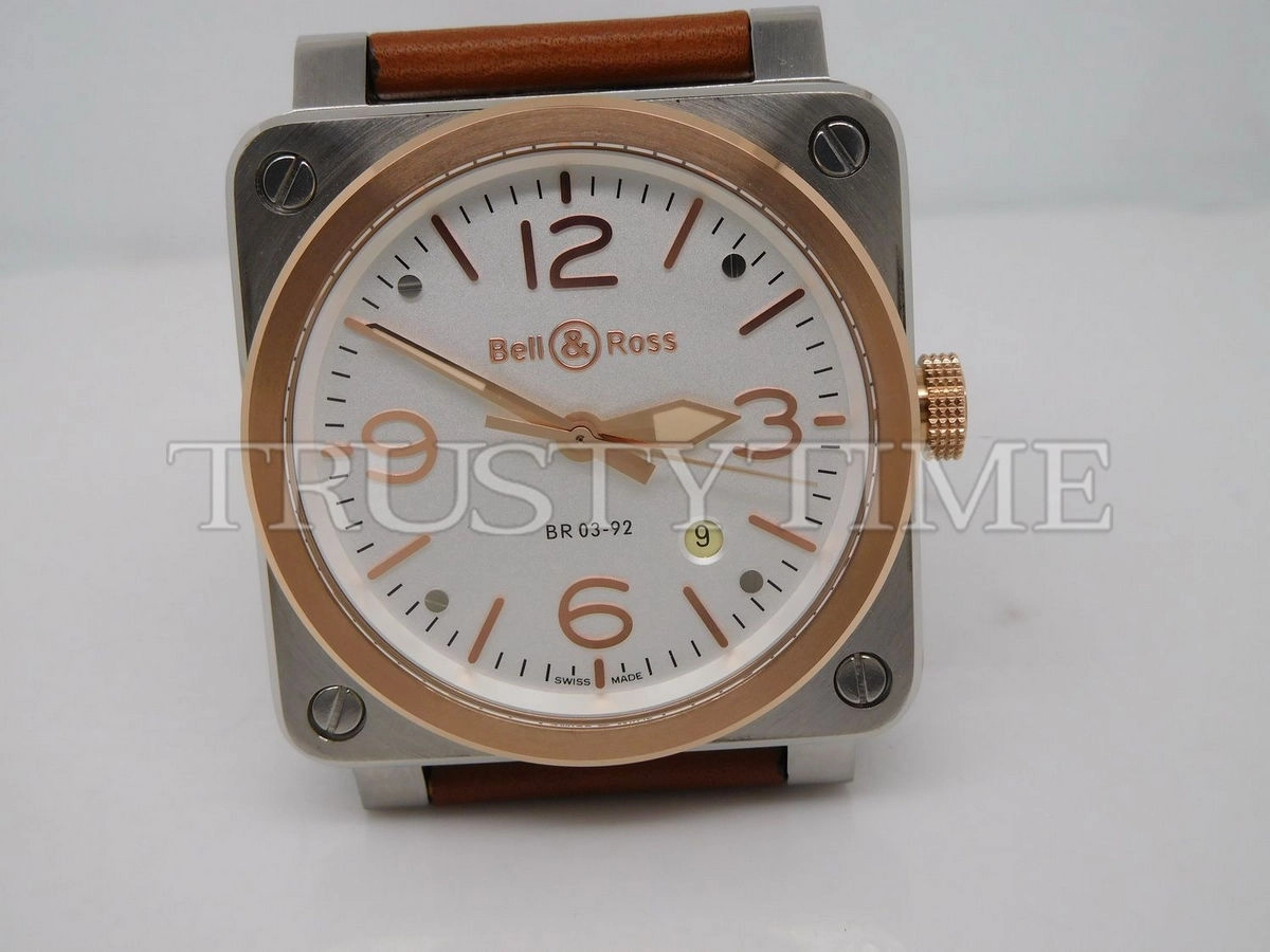 Копия часов Bell & Ross BR 03 Steel & Rose Gold BR0392-ST-PG/SCA