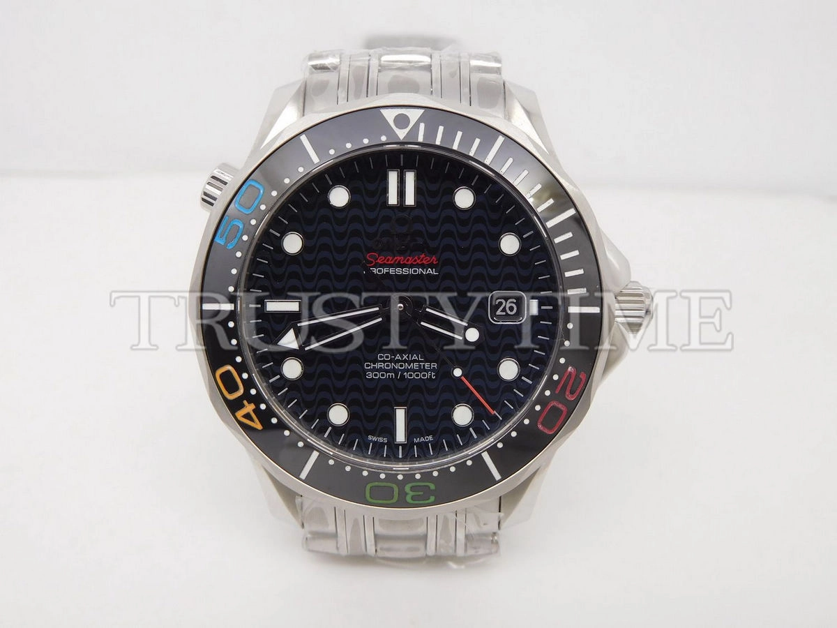 Копия часов Omega Seamaster Diver 300m Co-Axial Chronometer Limited Edition "Rio 2016" 41mm 522.30.41.20.01.001